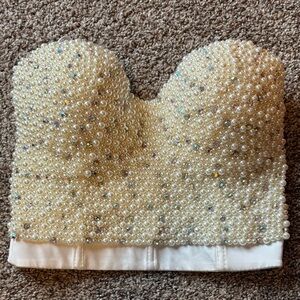 Pearl and Diamond Crop Top